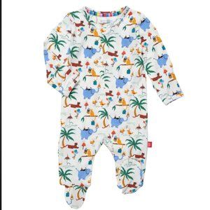 Party Safari Modal Magnetic Footie 12-18mo NWT